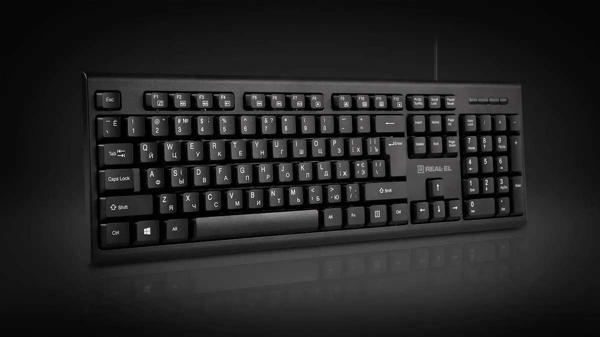 Клавіатура REAL-EL RK-507 Black - мініатюра 7