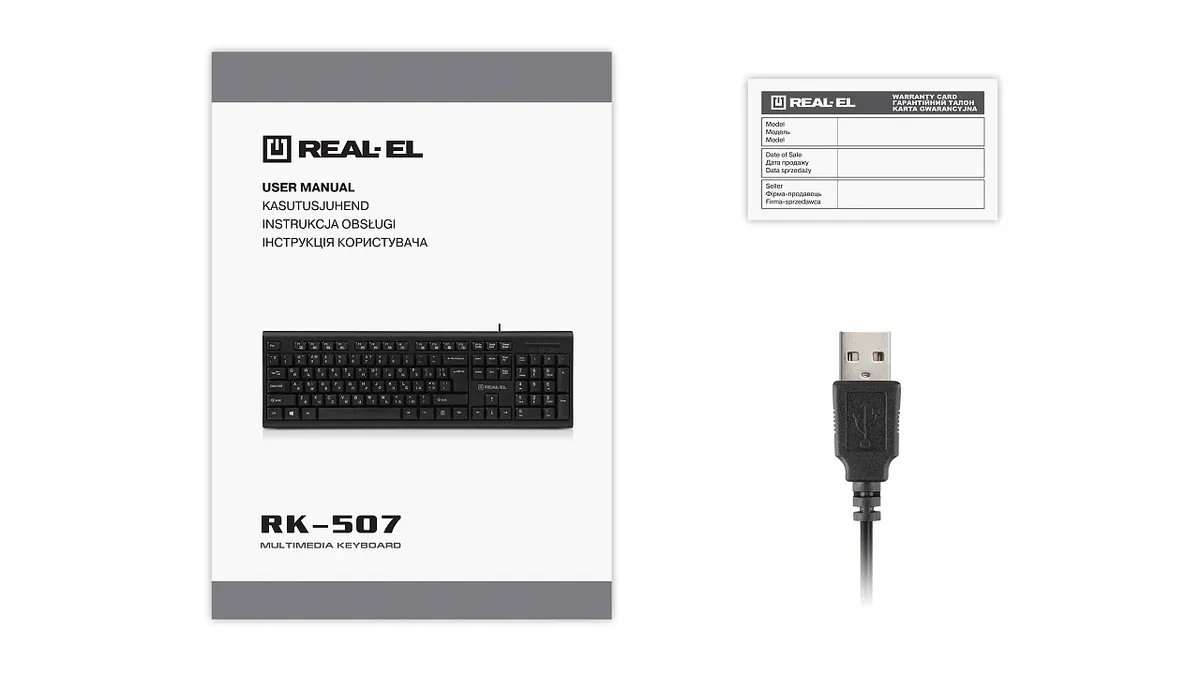 Клавіатура REAL-EL RK-507 Black - мініатюра 8
