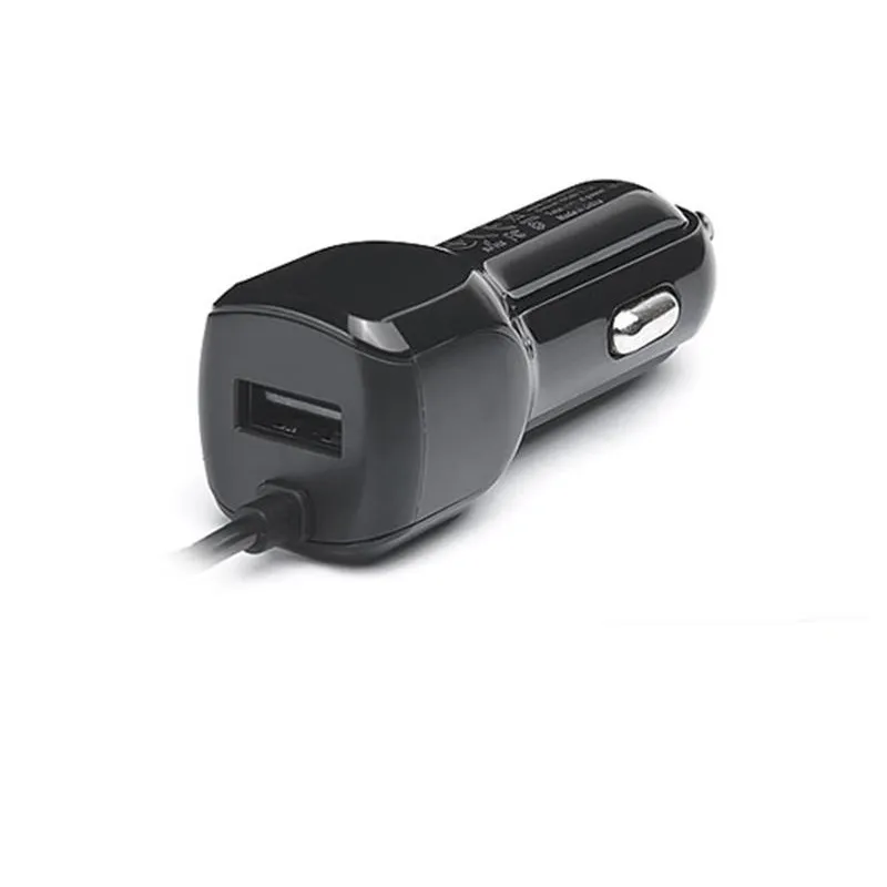 Автомобільний зарядний пристрій REAL-EL CA-17 (2USB, 2.1A) Black + кабель Lightning - мініатюра 8