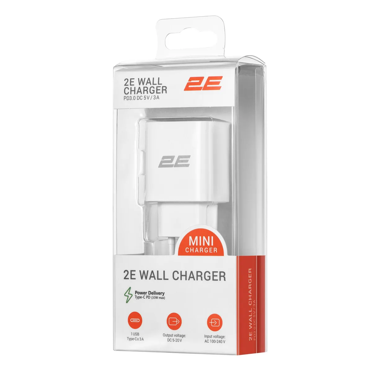 Мережевий зарядний пристрій 2E (1USB 3A) 30W White (2E-WC1USBC30W-W) - мініатюра 6