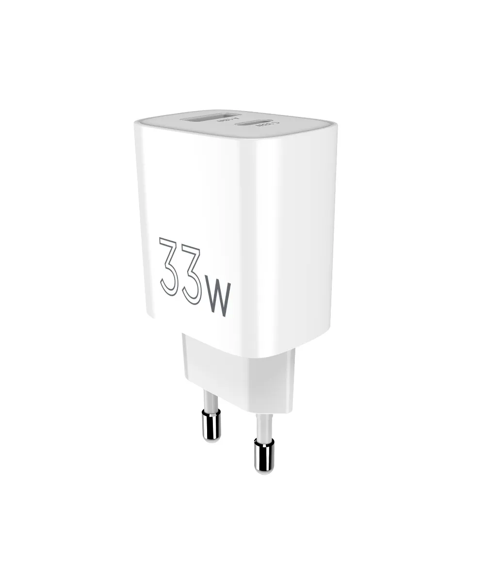 Мережевий зарядний пристрій Sigma mobile X-power 33W GaN, PD, QC (1xUSB-C + 1xUSB-A) White (PS33-01) - мініатюра 10