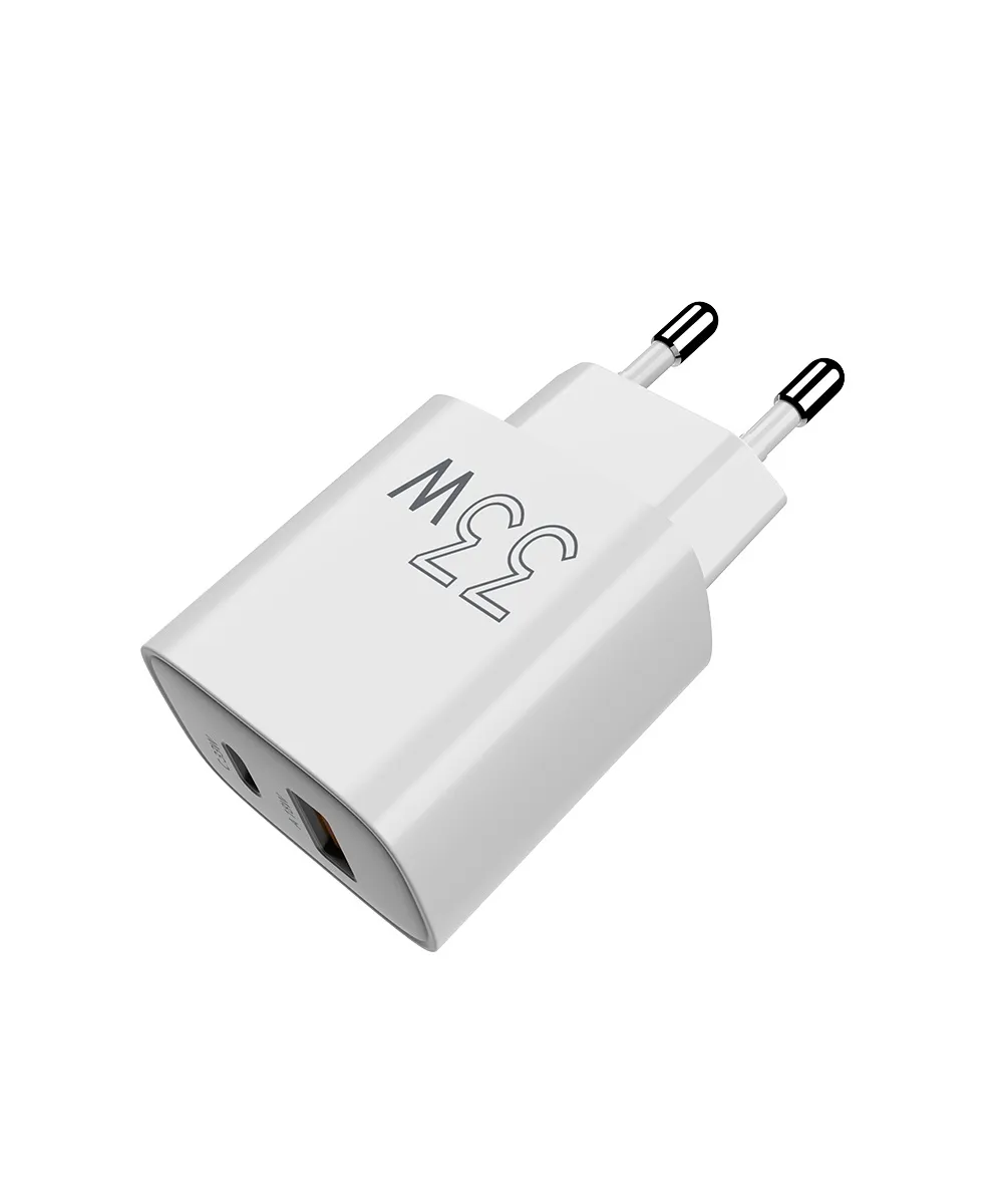 Мережевий зарядний пристрій Sigma mobile X-power 33W GaN, PD, QC (1xUSB-C + 1xUSB-A) White (PS33-01) - мініатюра 7
