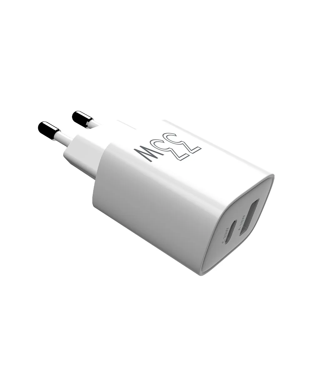 Мережевий зарядний пристрій Sigma mobile X-power 33W GaN, PD, QC (1xUSB-C + 1xUSB-A) White (PS33-01) - мініатюра 8