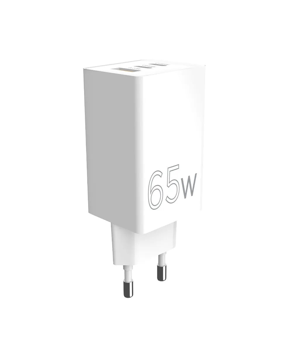 Мережевий зарядний пристрій Sigma mobile X-power 65W GaN, PD, QC (2xUSB-C + 1xUSB-A) White (PS65-01) - мініатюра 8