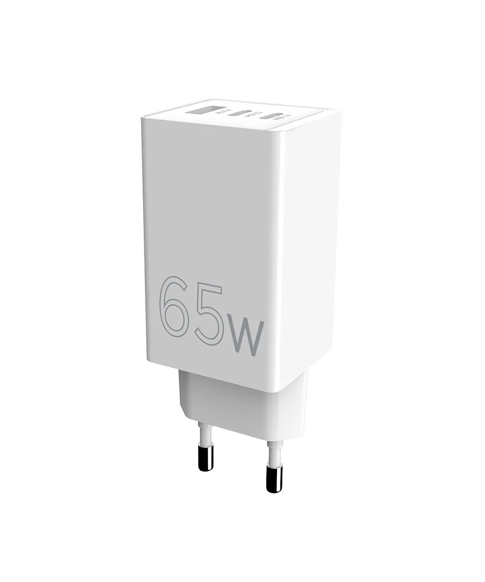Мережевий зарядний пристрій Sigma mobile X-power 65W GaN, PD, QC (2xUSB-C + 1xUSB-A) White (PS65-01) - мініатюра 9