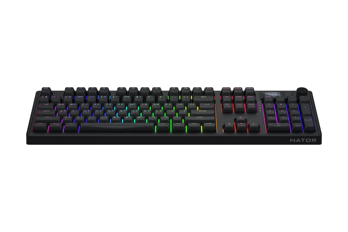 Клавіатура бездротова Hator Skyfall 100 Pro Wireless Black (HTK4101UA) - мініатюра 2