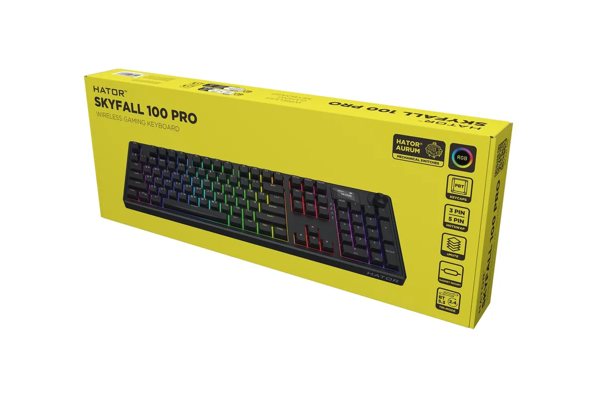 Клавіатура бездротова Hator Skyfall 100 Pro Wireless Black (HTK4101UA) - мініатюра 7