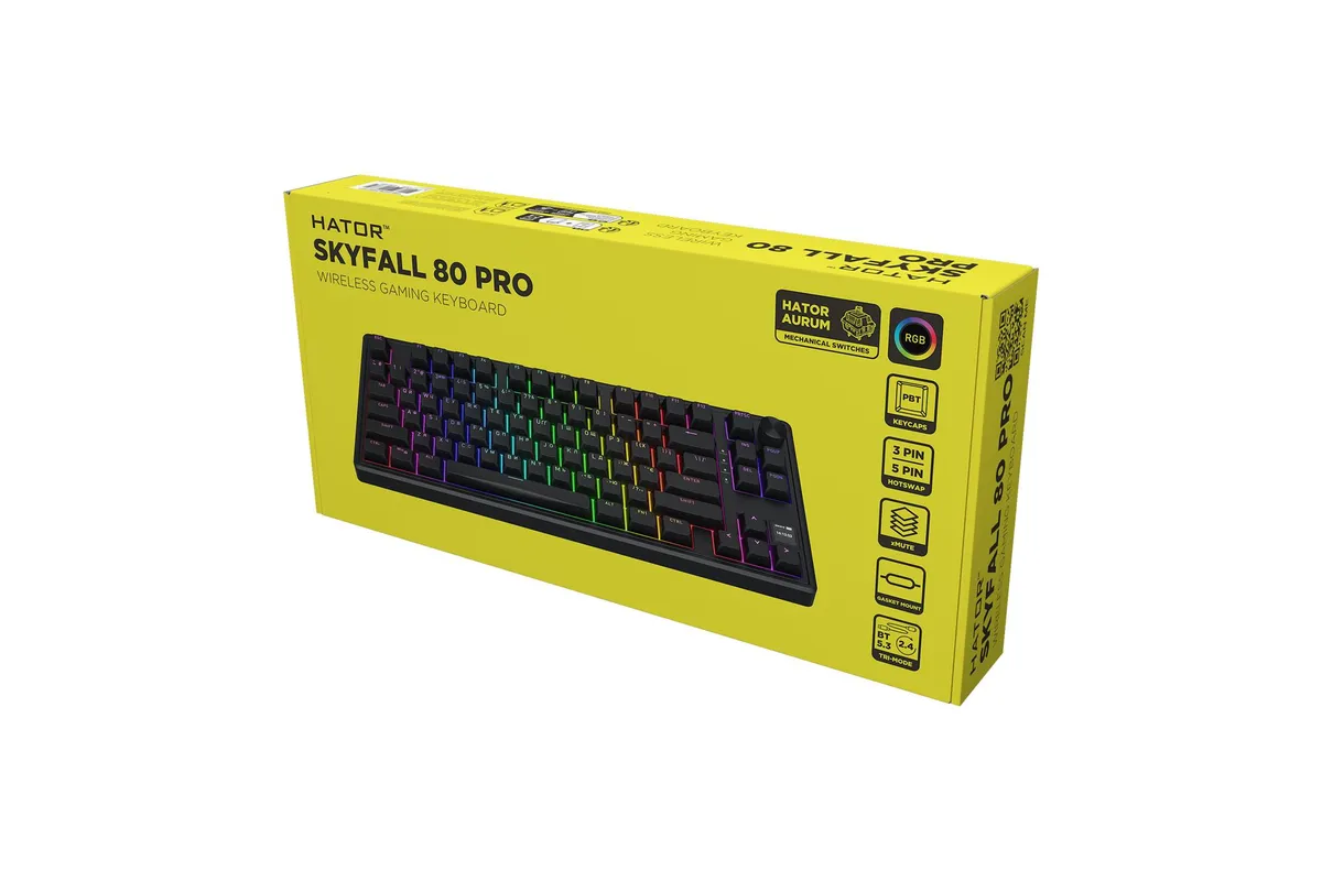 Клавіатура бездротова Hator Skyfall 80 Pro Wireless Black (HTK4181UA) - мініатюра 7