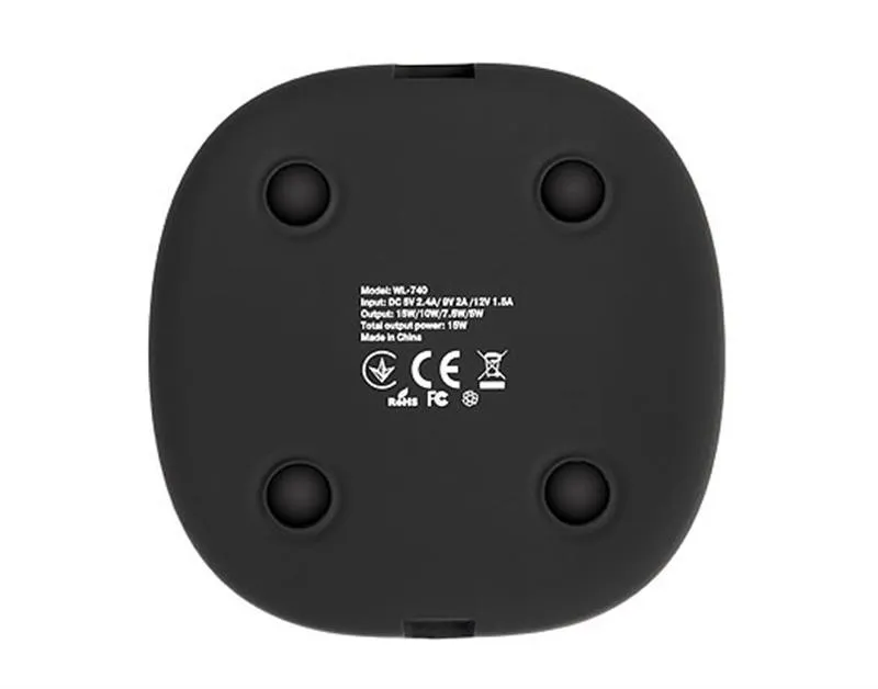 Бездротовий зарядний пристрій REAL-EL WL-740 2.4A 15W Black - мініатюра 8
