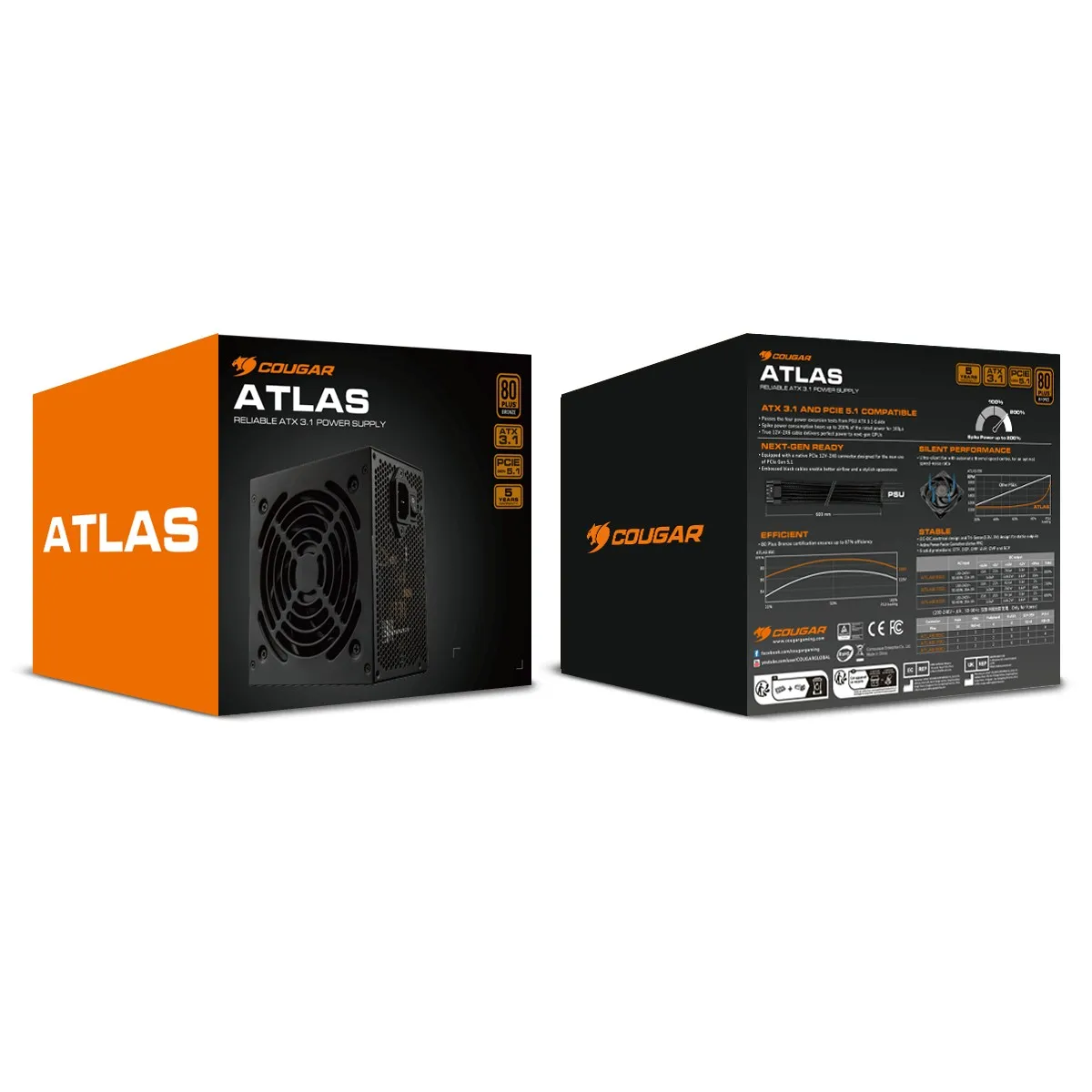 Блок живлення Cougar Atlas ATX 3.1 650 650W - мініатюра 7