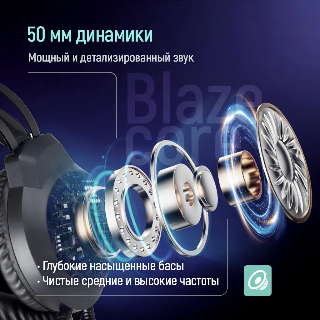 Гарнітура СolorWay BlazeCore RGB Black (CW-HPG03BK) - мініатюра 14