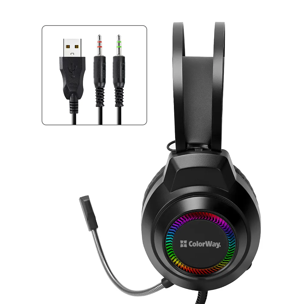 Гарнітура СolorWay BlazeCore RGB Black (CW-HPG03BK) - мініатюра 3