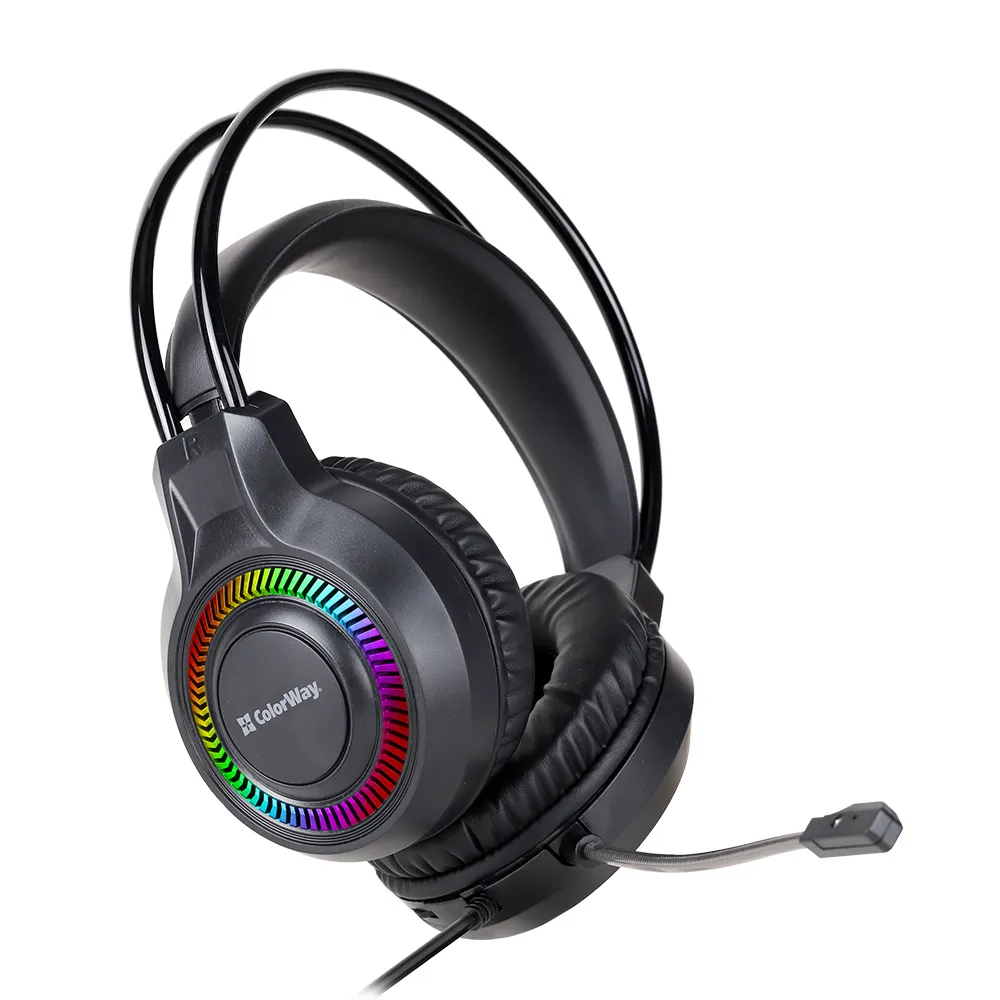 Гарнітура СolorWay GlowCore RGB Black (CW-HPG02BK) - мініатюра 2