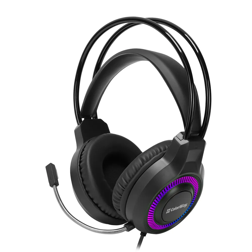 Гарнітура СolorWay GlowCore RGB Black (CW-HPG02BK) - мініатюра 4