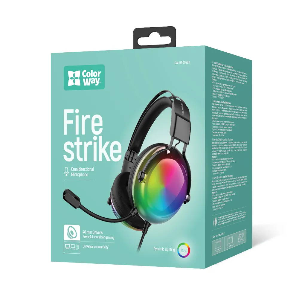 Гарнітура СolorWay Firestrike RGB Black (CW-HPG04BK) - мініатюра 5