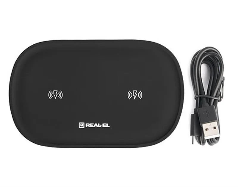 Бездротовий зарядний пристрій REAL-EL WL-780 3A 20W Black - мініатюра 3