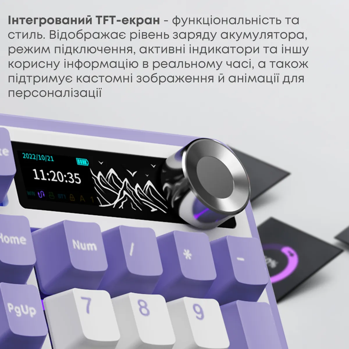 Клавіатура бездротова Ajazz AK980 V2 Maillard Switch White (AK980-V2-M-PWB) - мініатюра 10