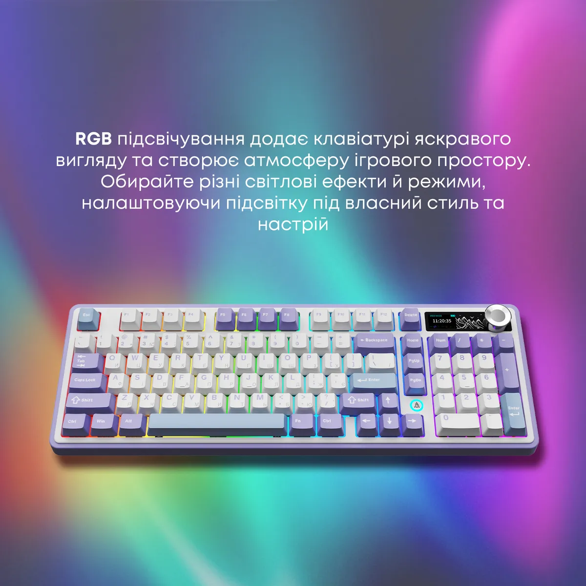 Клавіатура бездротова Ajazz AK980 V2 Maillard Switch White (AK980-V2-M-PWB) - мініатюра 15