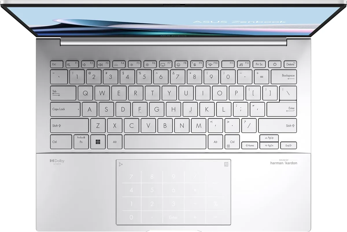 Ноутбук Asus Zenbook 14 OLED UX3405CA-ST1262 (90NB14W2-M01V90) Foggy Silver - мініатюра 2