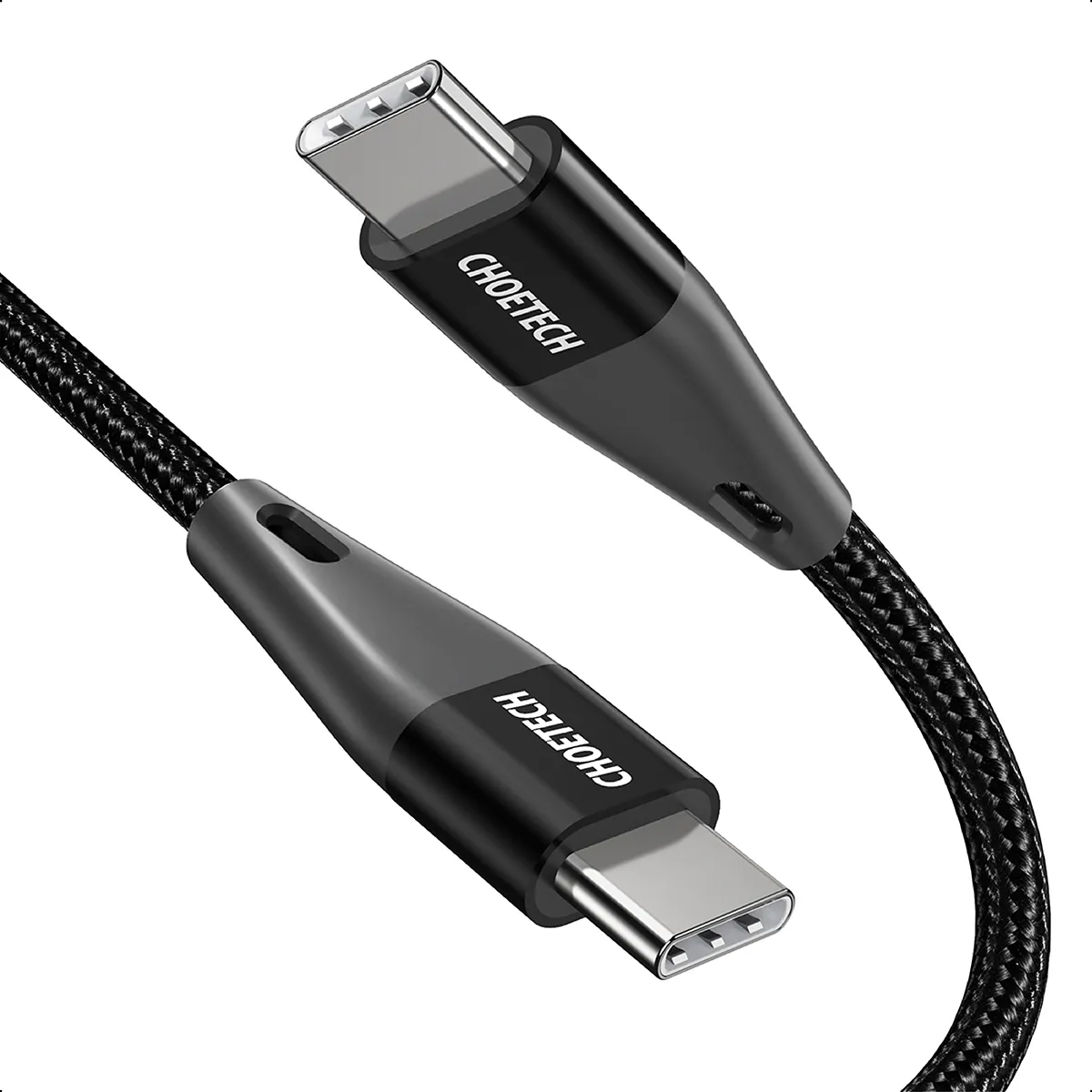 Кабель Choetech USB Type-C - USB Type-C (M/M) 100W, 1 м Black (XCC-1008) - мініатюра 2