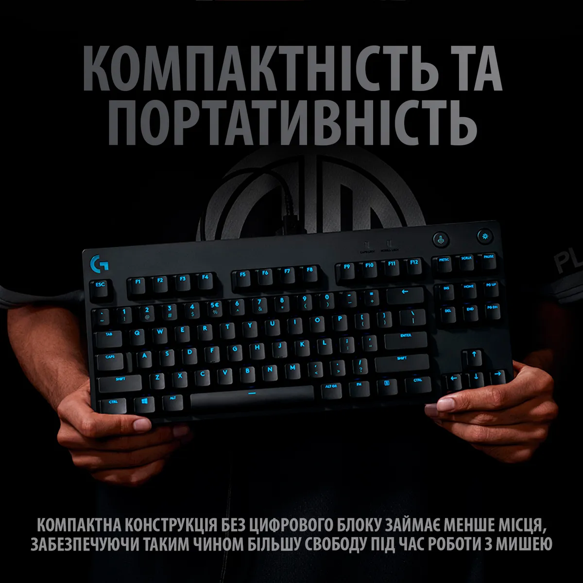Клавiатура Logitech G Pro Mechanical Gaming (920-009392) - мініатюра 5