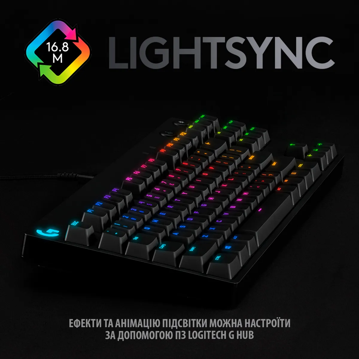Клавiатура Logitech G Pro Mechanical Gaming (920-009392) - мініатюра 6