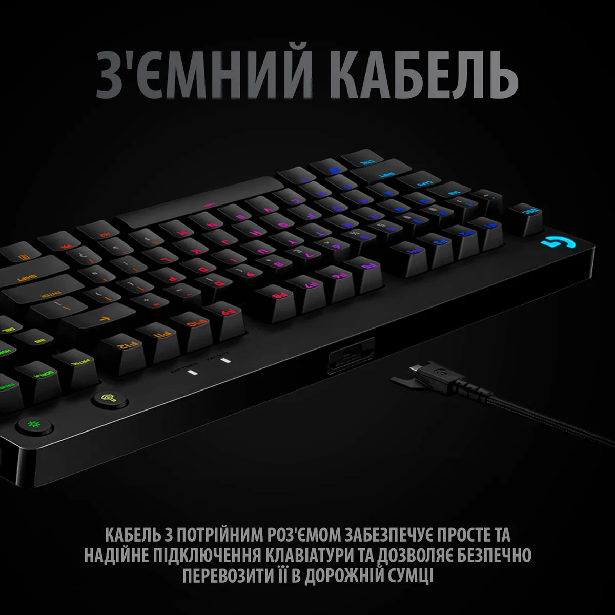 Клавiатура Logitech G Pro Mechanical Gaming (920-009392) - мініатюра 7