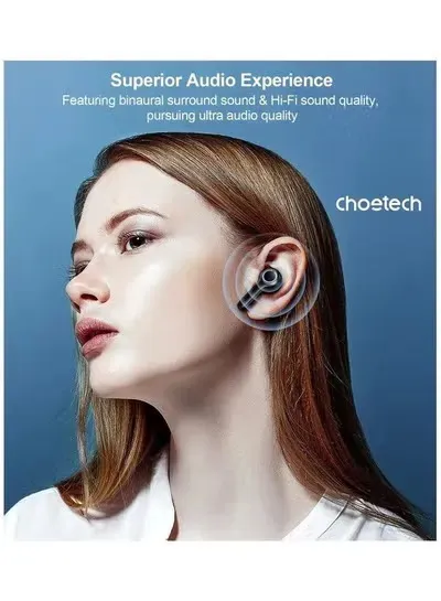 Bluetooth-гарнітура Choetech BH-T06 TWS bluetooth - мініатюра 9