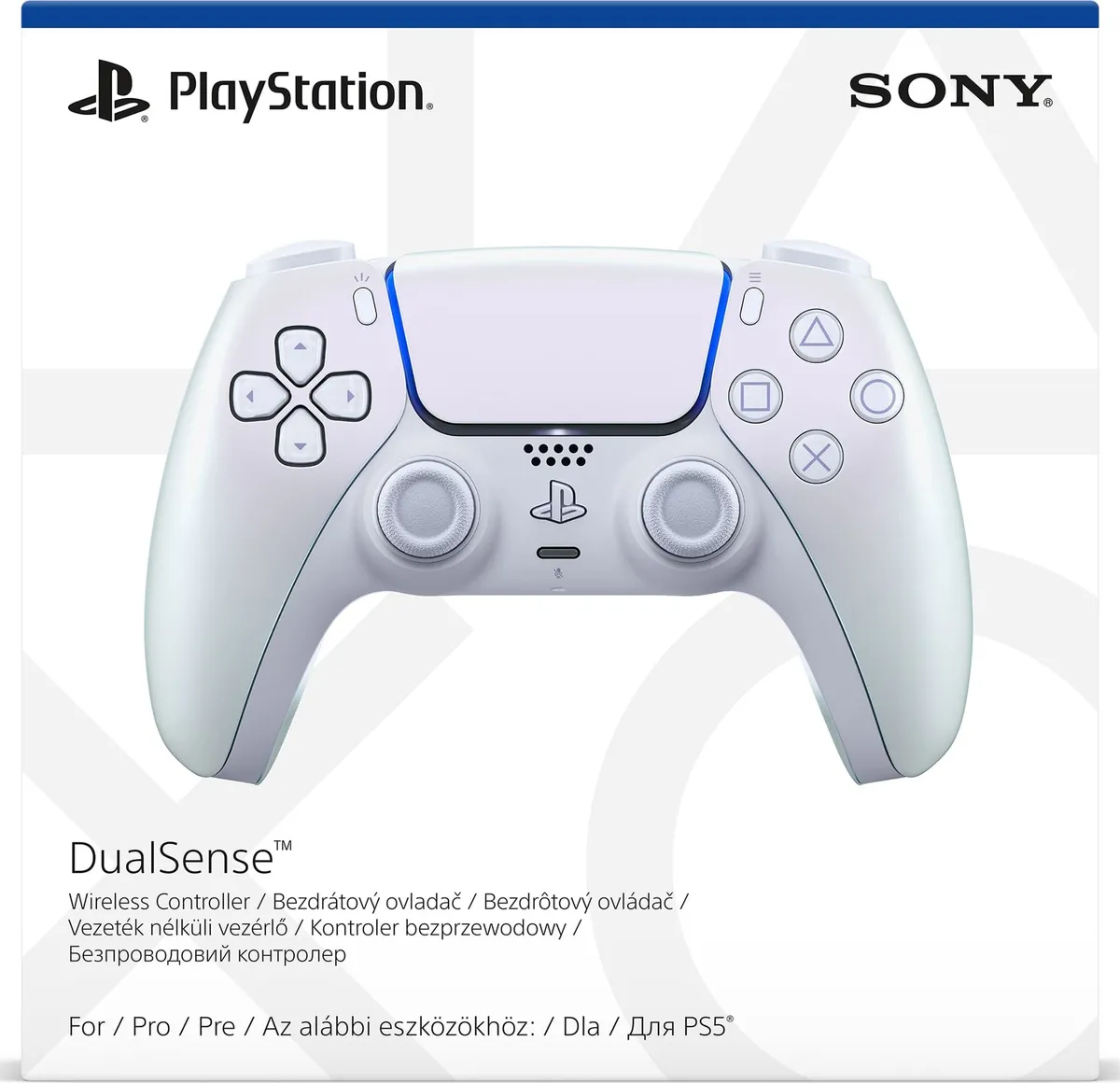 Геймпад бездротовий Sony PlayStation 5 DualSense Chrome Pearl (1000050600) - мініатюра 4