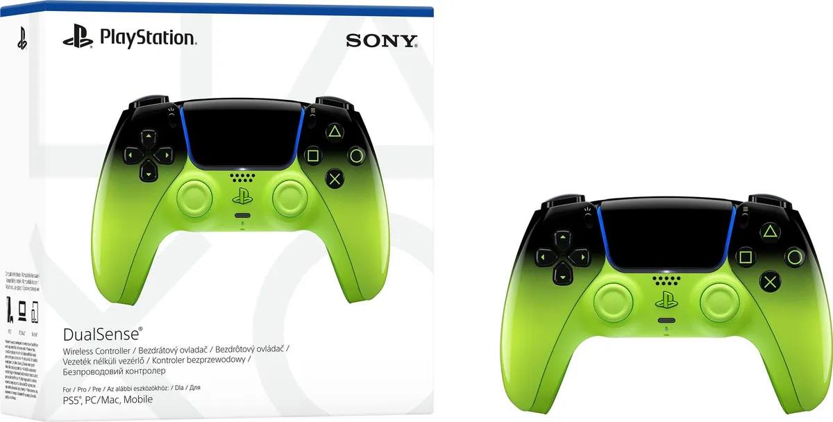 Геймпад бездротовий Sony PlayStation 5 DualSense Remix Green (1000048532) - мініатюра 2