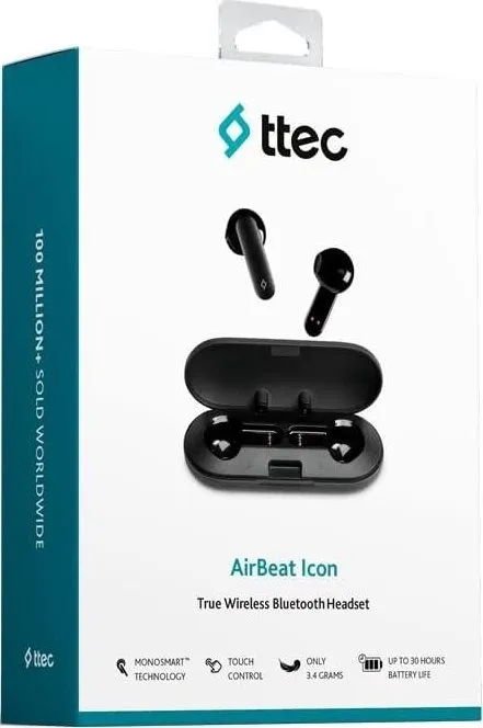 Bluetooth-гарнітура Ttec AirBeat Icon Black (2KM143S) - мініатюра 5