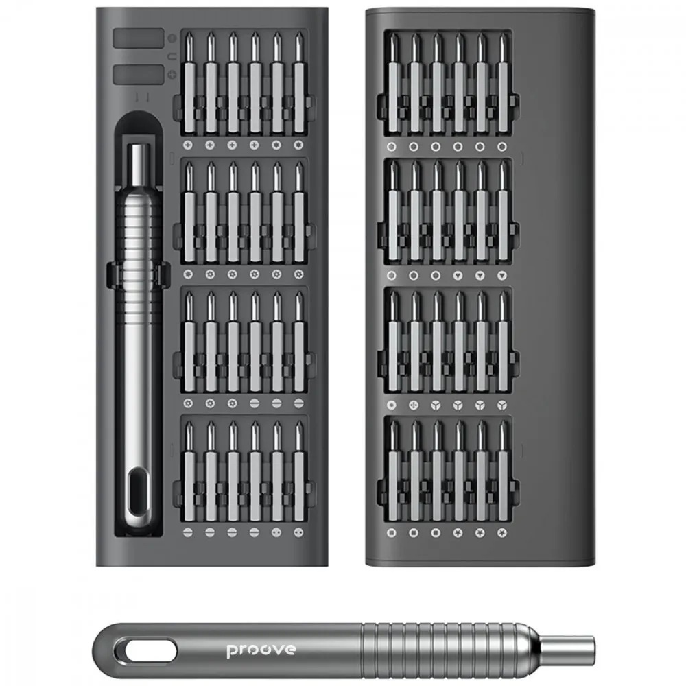 Багатофункціональний набір викруток Proove Fixer 51in1 gray - мініатюра 4