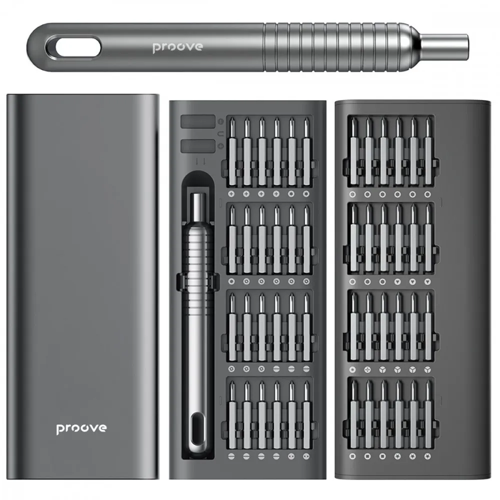 Багатофункціональний набір викруток Proove Fixer 51in1 gray - мініатюра 5