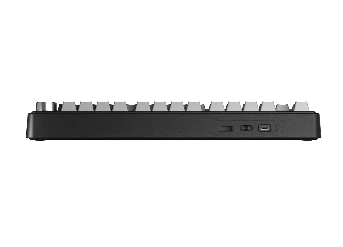 Клавіатура бездротова AULA F75 Gasket Reaper switch Hot-Swap, PBT, 2.4G wireless, BT, Black/Grey - мініатюра 5