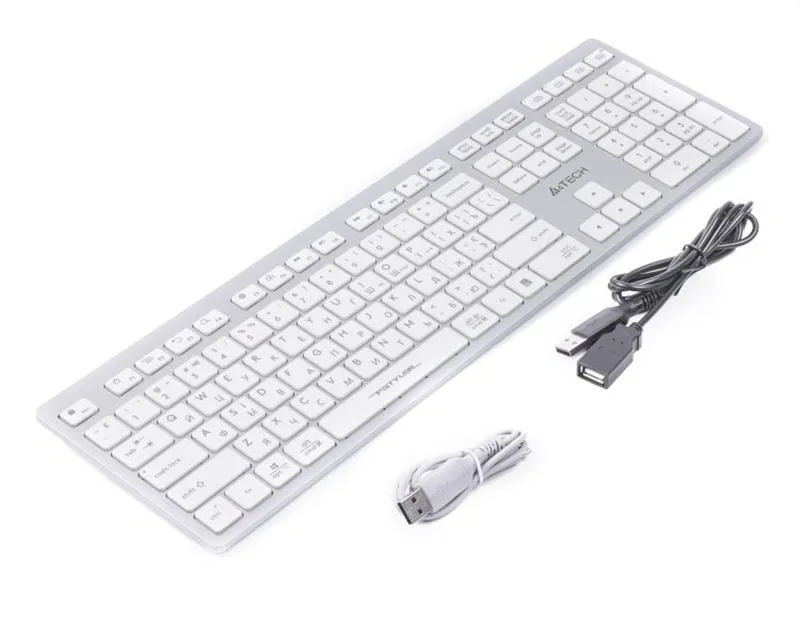 Клавіатура A4Tech Fstyler FBX50C White - мініатюра 2