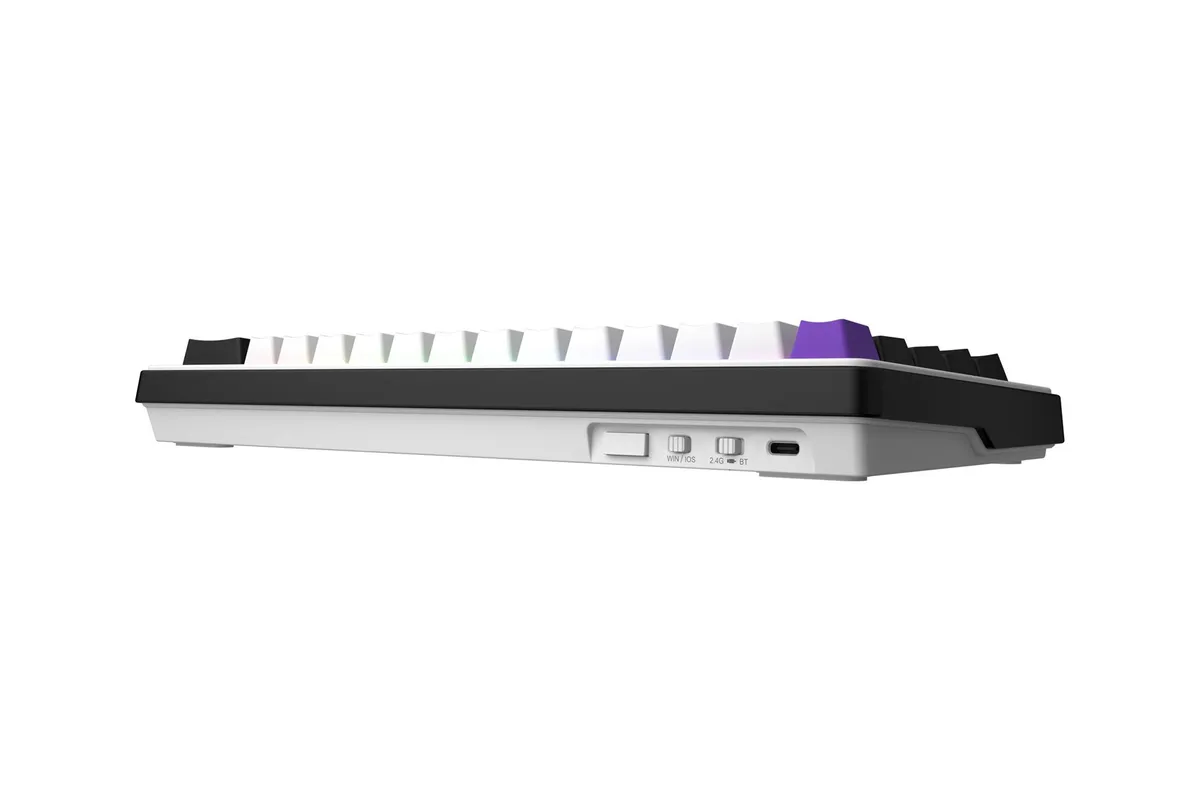 Клавіатура бездротова Hator Hellyberry HK60 Wireless White/Violet - мініатюра 3