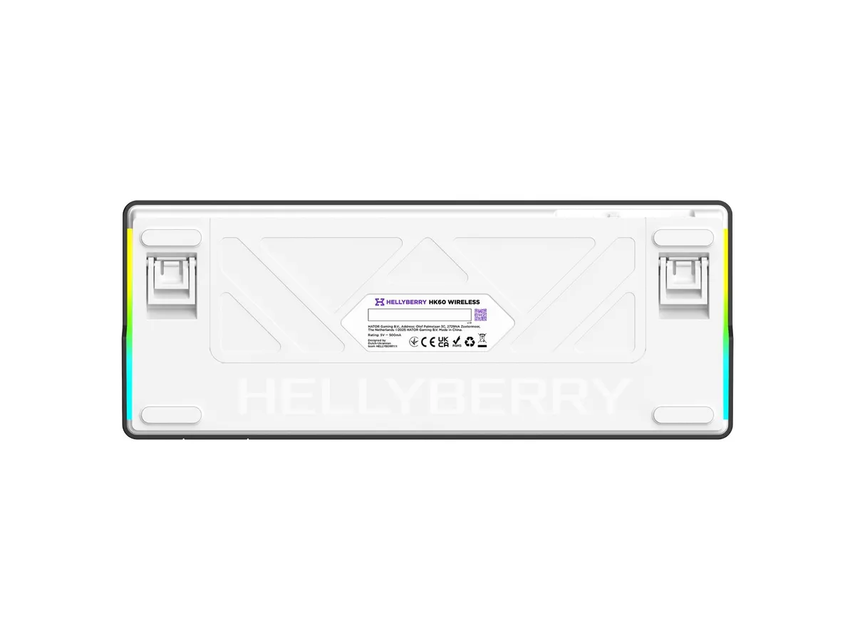 Клавіатура бездротова Hator Hellyberry HK60 Wireless White/Violet - мініатюра 4