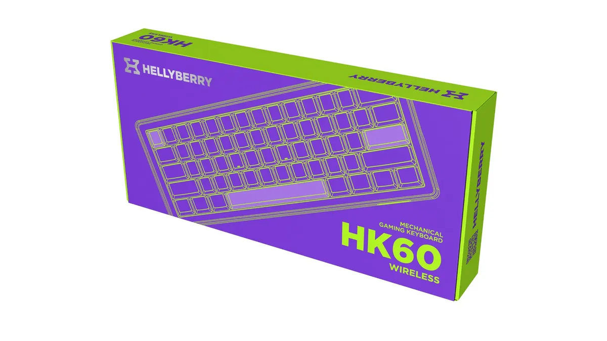 Клавіатура бездротова Hator Hellyberry HK60 Wireless White/Violet - мініатюра 7