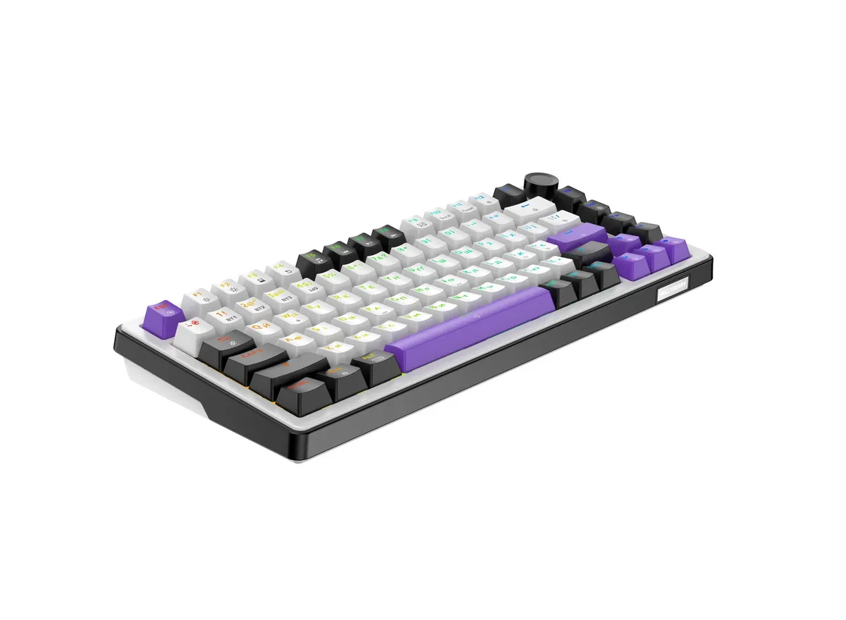 Клавіатура бездротова Hator Hellyberry HK75 Wireless White/Violet - мініатюра 4