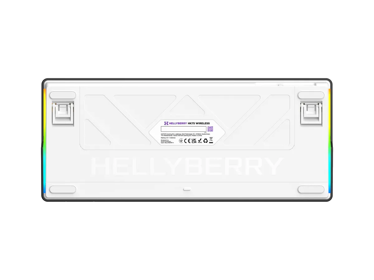 Клавіатура бездротова Hator Hellyberry HK75 Wireless White/Violet - мініатюра 6