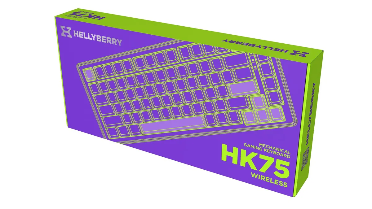 Клавіатура бездротова Hator Hellyberry HK75 Wireless White/Violet - мініатюра 7