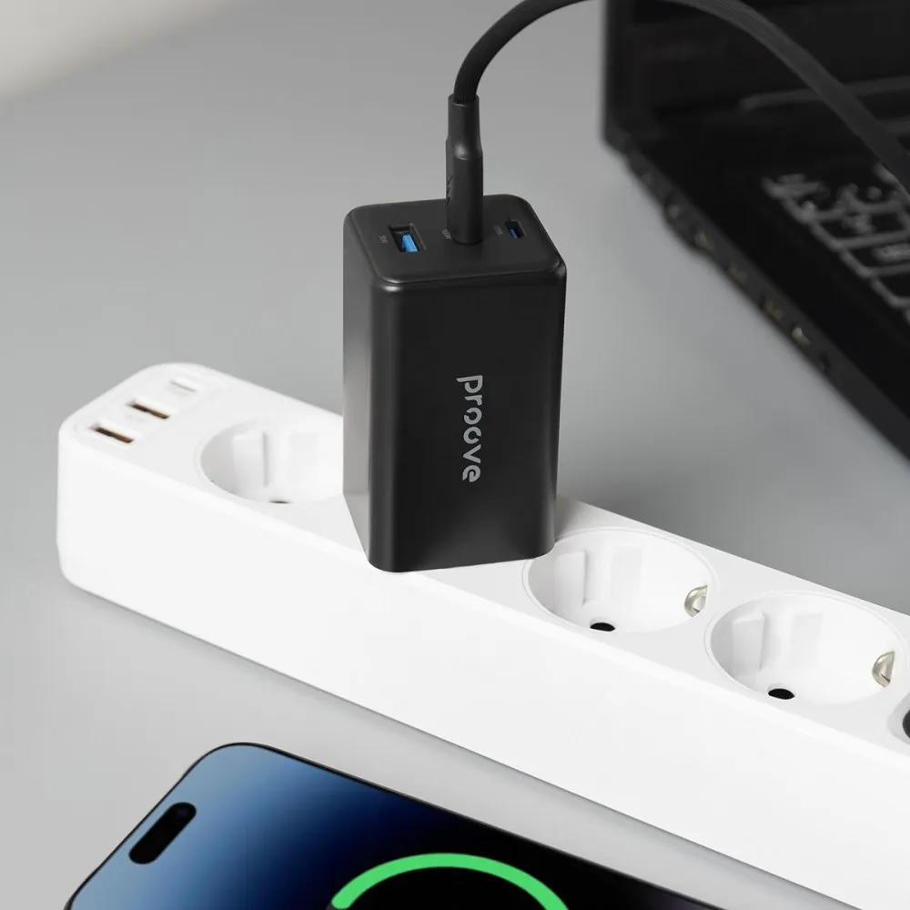 Мережевий ЗП Proove Pocket GaN 65W 3USB (2USB-C+USB) White (WCPG65121202) - мініатюра 12