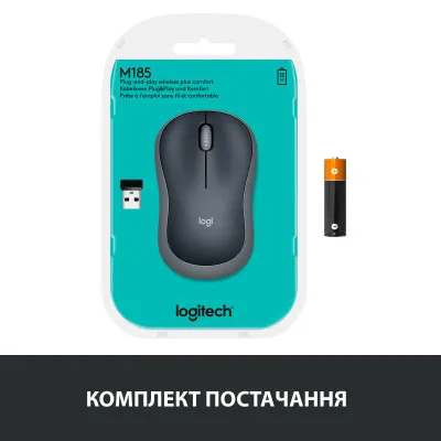 Мишка Logitech M185 swift grey (910-002238) - мініатюра 11