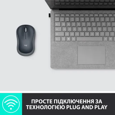 Мишка Logitech M185 swift grey (910-002238) - мініатюра 8