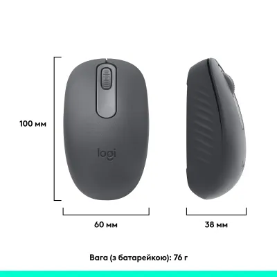 Мишка Logitech M196 Bluetooth Graphite (910-007459) - мініатюра 12