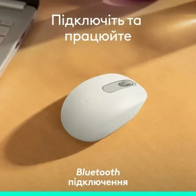 Мишка Logitech M196 Bluetooth Off-White (910-007460) - мініатюра 6