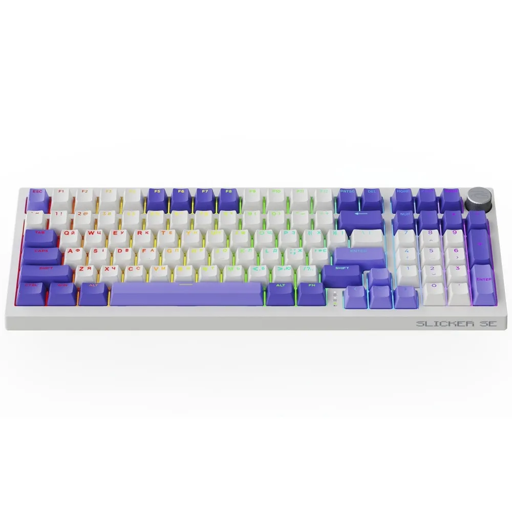 Бездротова клавіатура Proove Gaming Slicker Special Edition (Ukraine Layout) (black/purple) - мініатюра 13