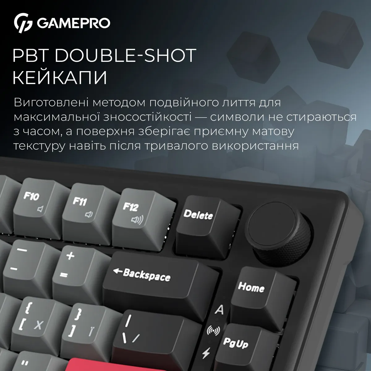 Бездротова механічна клавіатура GamePro Asgard Yord (MK266BK) - мініатюра 13