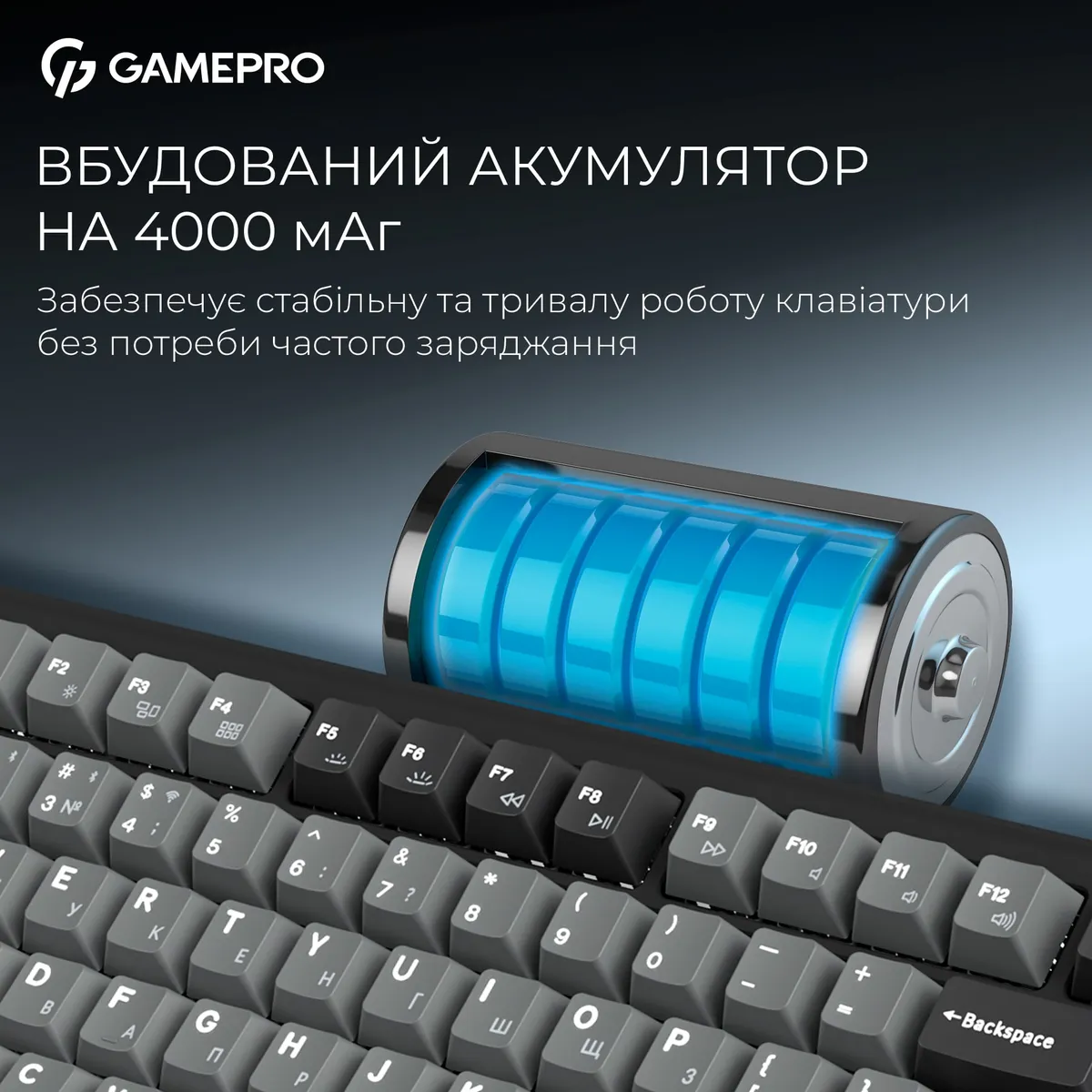 Бездротова механічна клавіатура GamePro Asgard Yord (MK266BK) - мініатюра 15