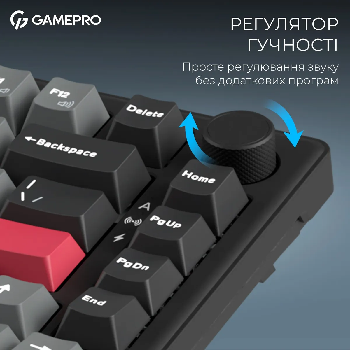 Бездротова механічна клавіатура GamePro Asgard Yord (MK266BK) - мініатюра 18